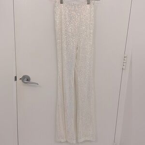 nwt showpo deliza sequin flare pants